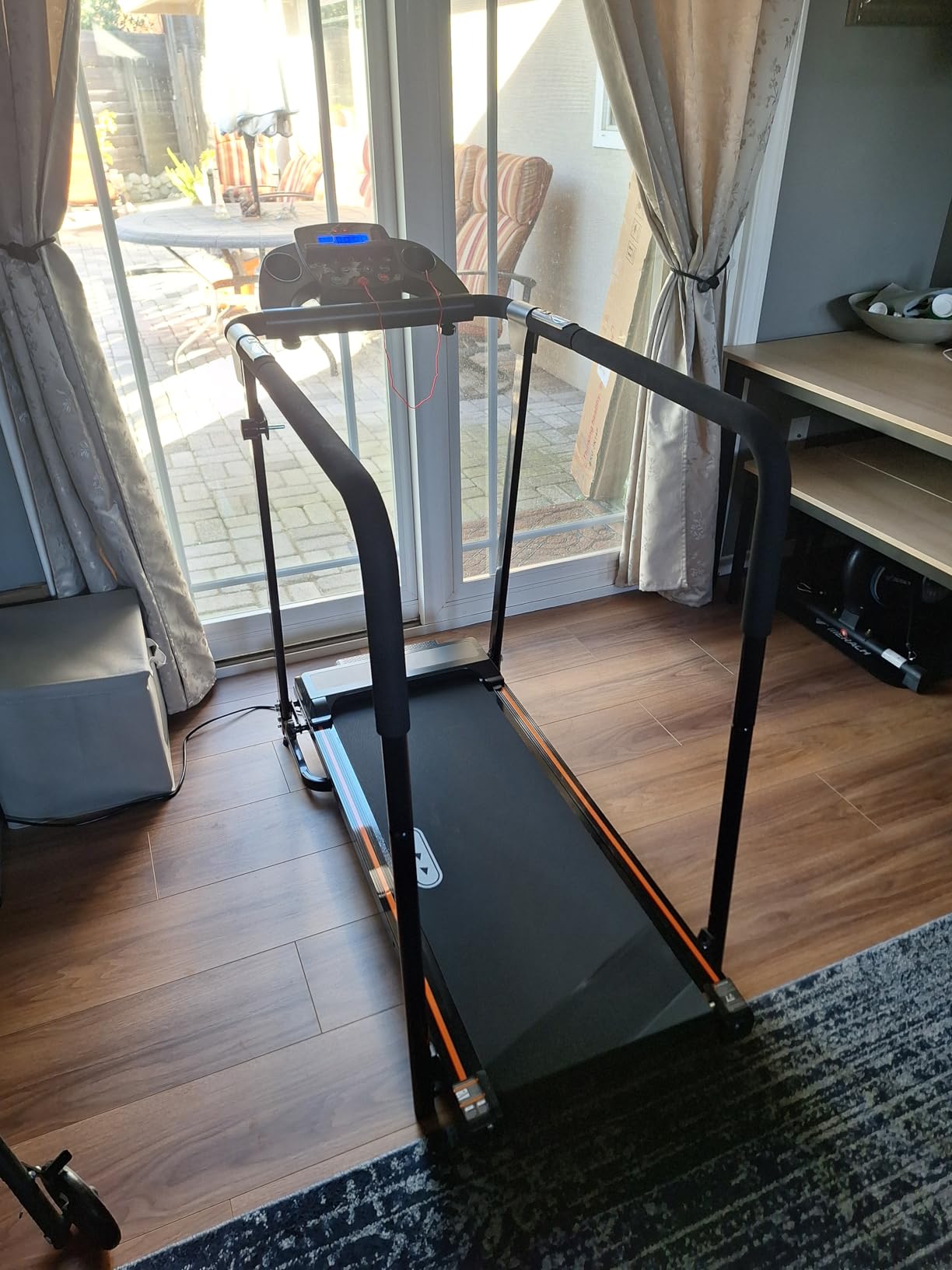Redliro Treadmill for Seniors with Long Handrails - Walking Treadmill | 0-2% Incline, 300 lbs Capacity, Foldable for Home Small, Auto Lube, Mute & Handrail Button, Elder Recovery, Cup Phone Holder customer photo 1
