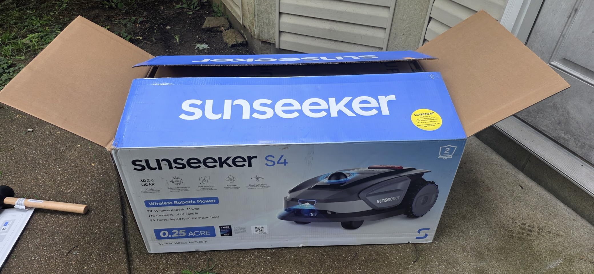 Sunseeker X5 AWD Robot Lawn Mower, RTK, Vision AI, 0.5 Acre, Wire-Free | Dependable AWD mowing for homeowners with medium to large everyday yards, slopes and uneven ground customer photo 1