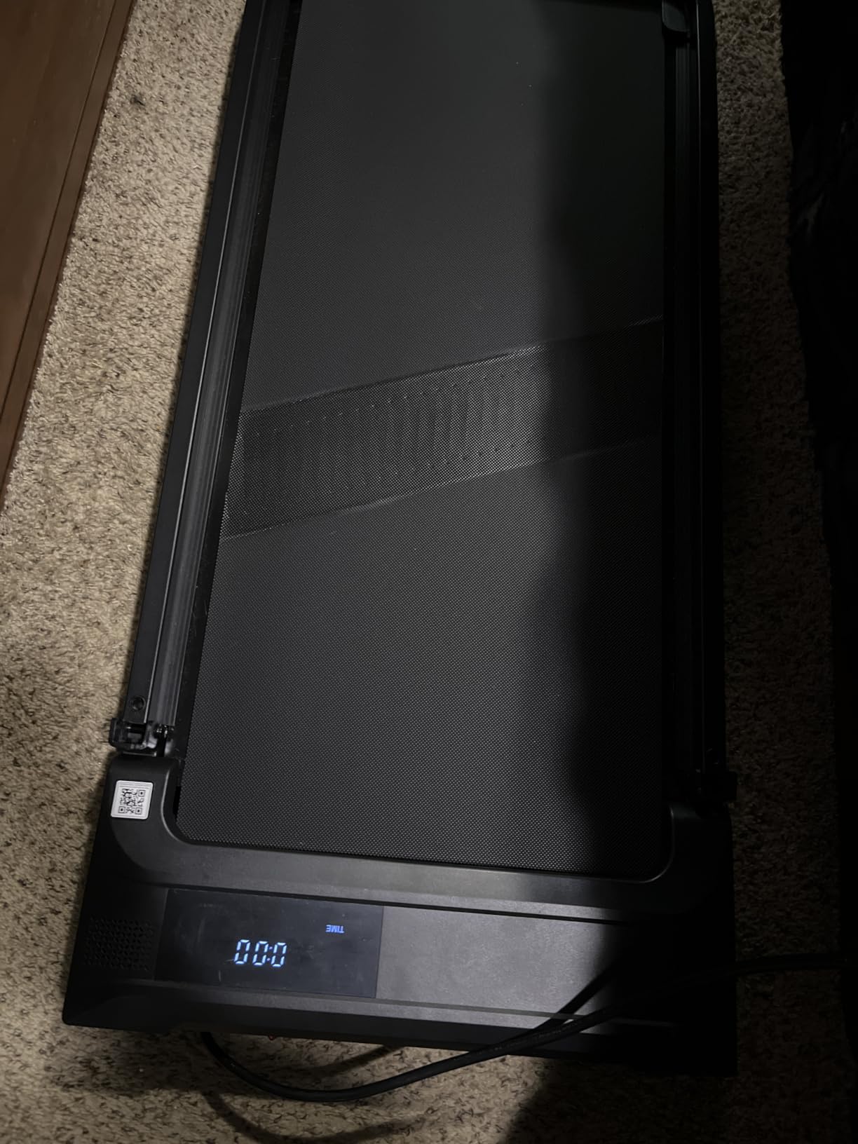 Walking Pad Treadmill for Home - Folding Treadmills with Handle Bar Portable Compact Fold up Indoor Foldable Handles Electric Walk Pads Small Spaces Mini Running Quiet Under Bed Office customer photo 2