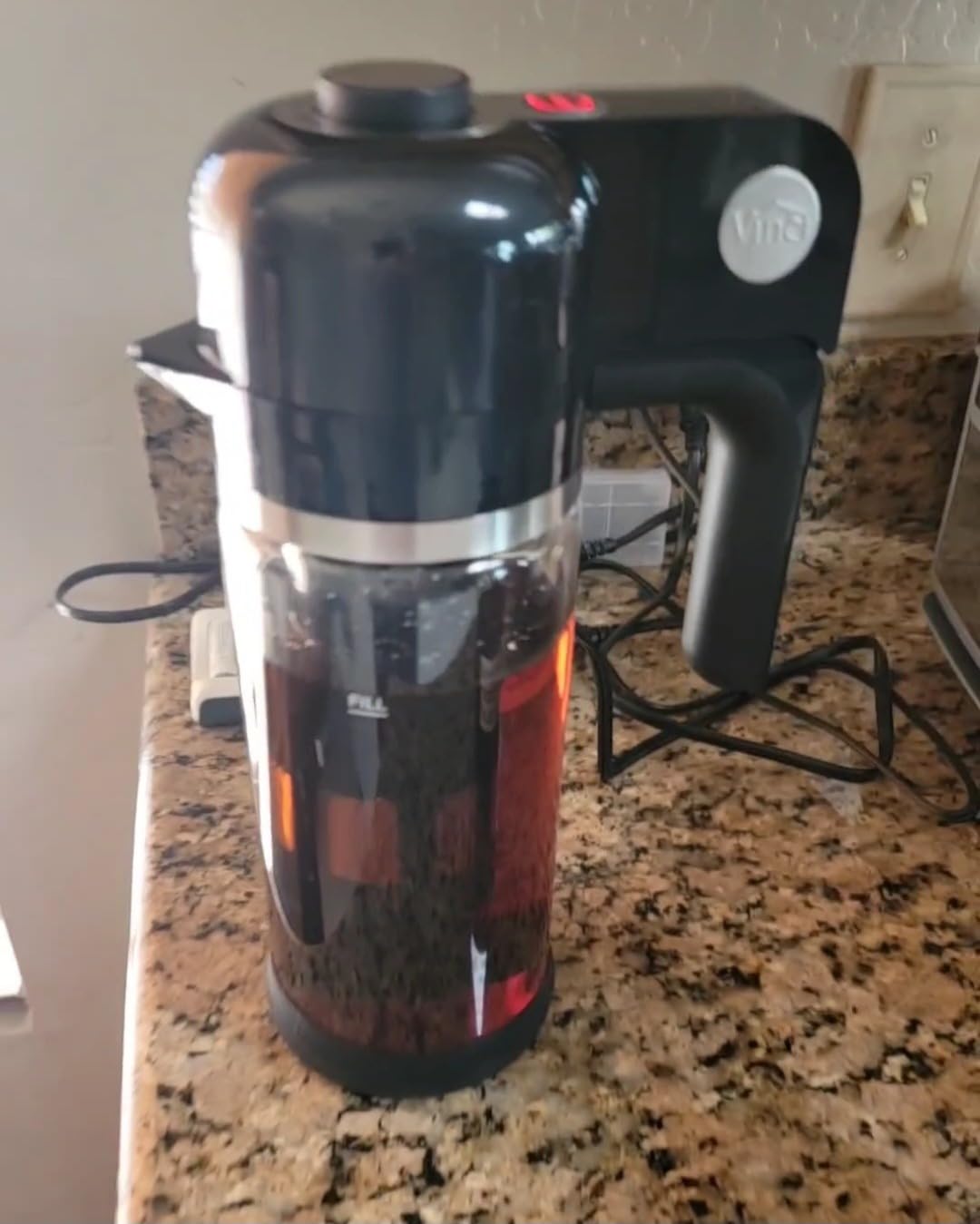 VINCI Express Electric Cold Brew Coffee Maker, 10-Minute Fast Brewer (47oz) | 3 Brew Strengths, Smooth Low-Acid Coffee, Minimal Sediment, Self-Clean Cycle, Airtight Storage Lid, 1.4L Glass Carafe customer photo 2