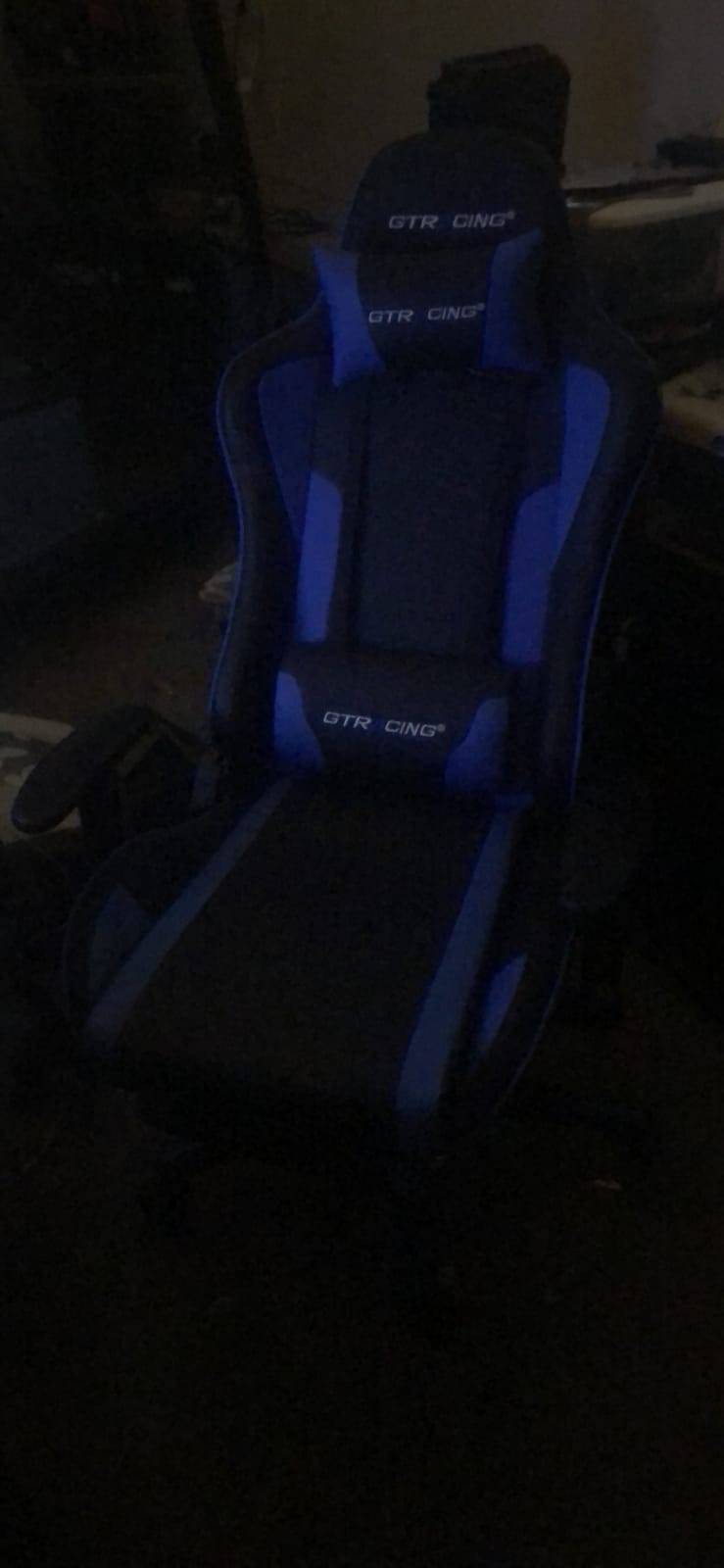 GTPLAYER Gaming Chair for Adults, Big and Tall 350LBS Heavy Duty Office Chair, Ergonomic High Back Lumbar Support and Recliner for Back Pain Relief, Sky Gray customer photo 2