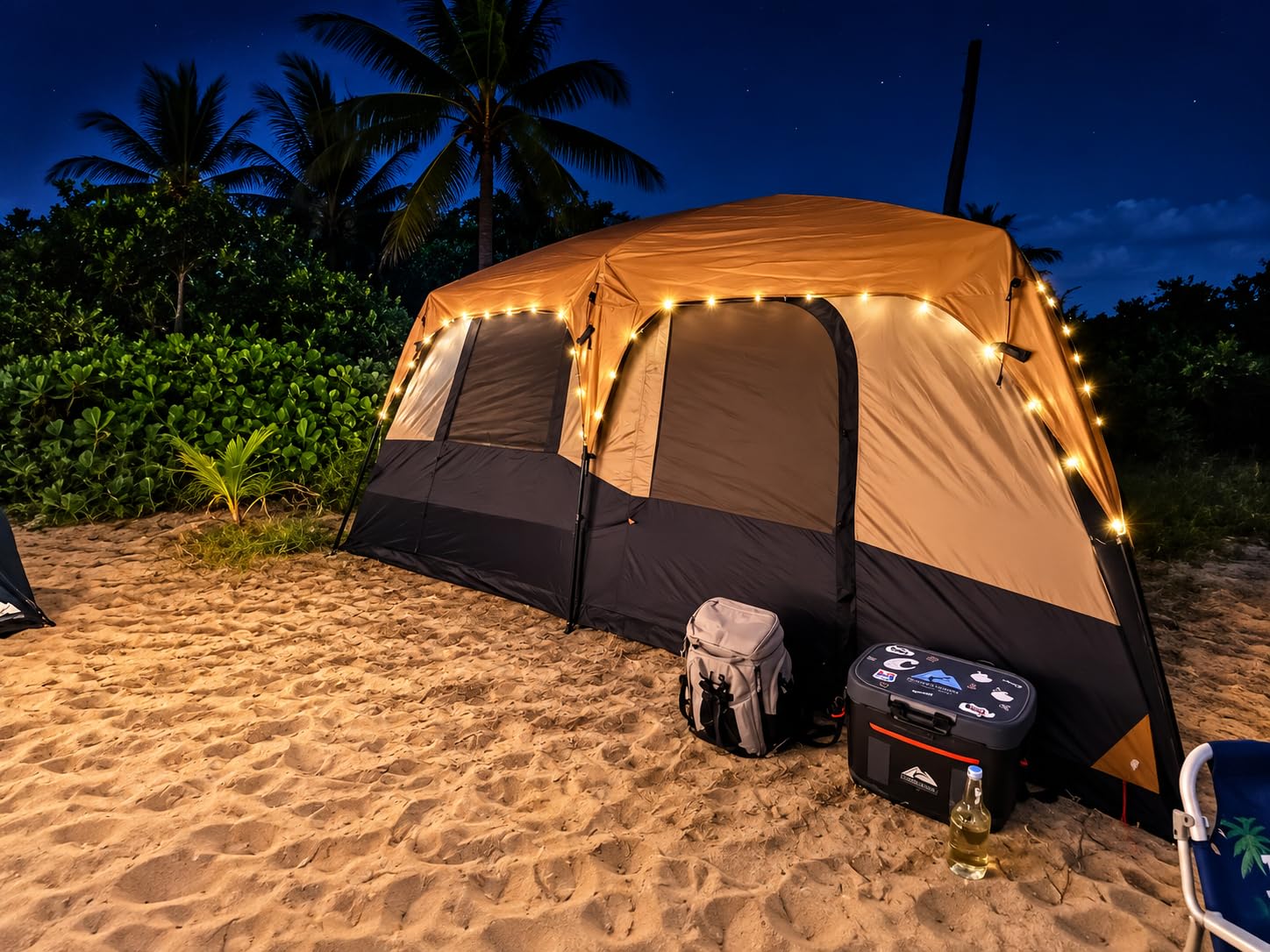EVER ADVANCED 10 Person Camping Blackout Design Tent, Multi Room Tent for Family, Large Tents with Rainfly and Carry Bag, 2 Doors, Water-Resistant, 14ft x 10ft x 84in customer photo 1