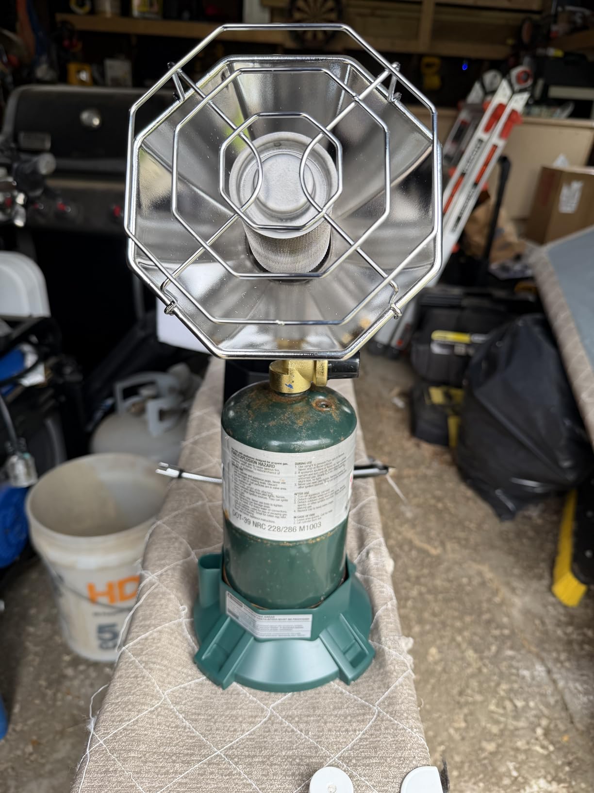6200 BTU Propane Camping Heater with Radiant Burner and Adjustable Flame customer photo 1