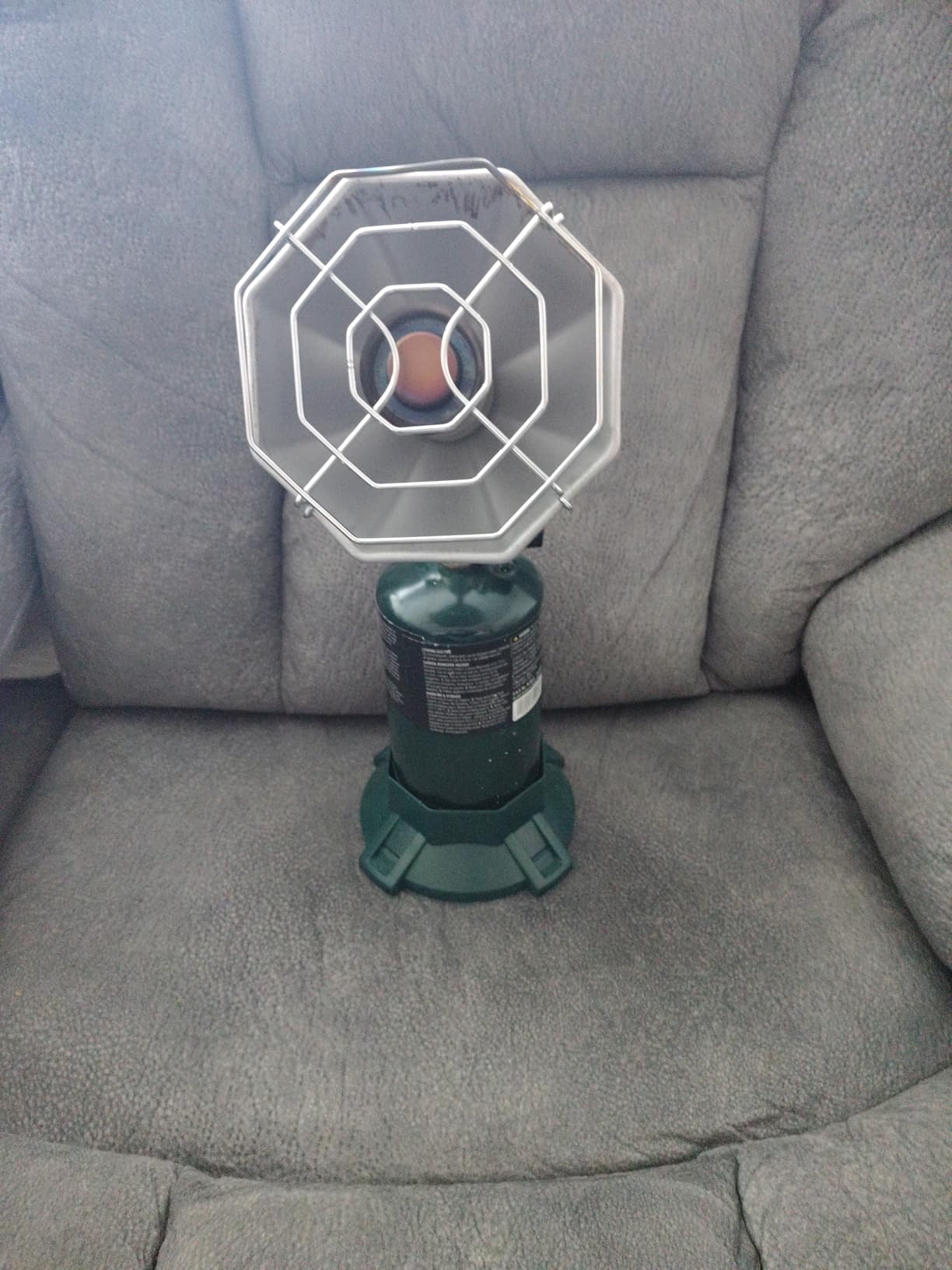 Propane Heater 6200BTU, Camping Portable Outdoor Heater with USB Lighter and Cylinder Stand customer photo 2