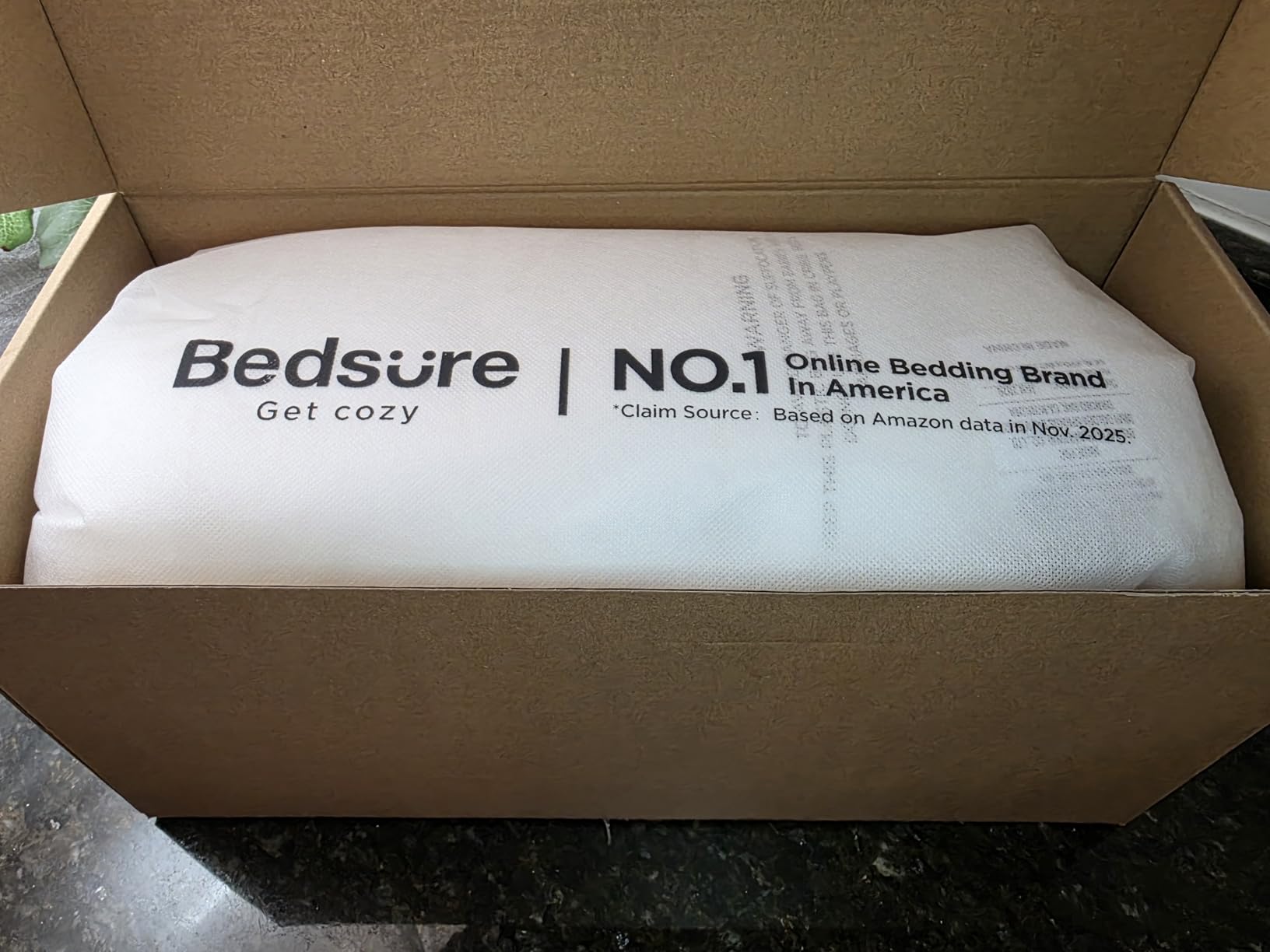 Bedsure PureWoven Adjustable Pillow Queen for Back Stomach Side Sleepers | CertiPUR-US Memory Foam & Down Alternative Dual-Fill, 100% Cotton Cover, 3-in-1, 3/5/7 Custom Height Pillow, 26