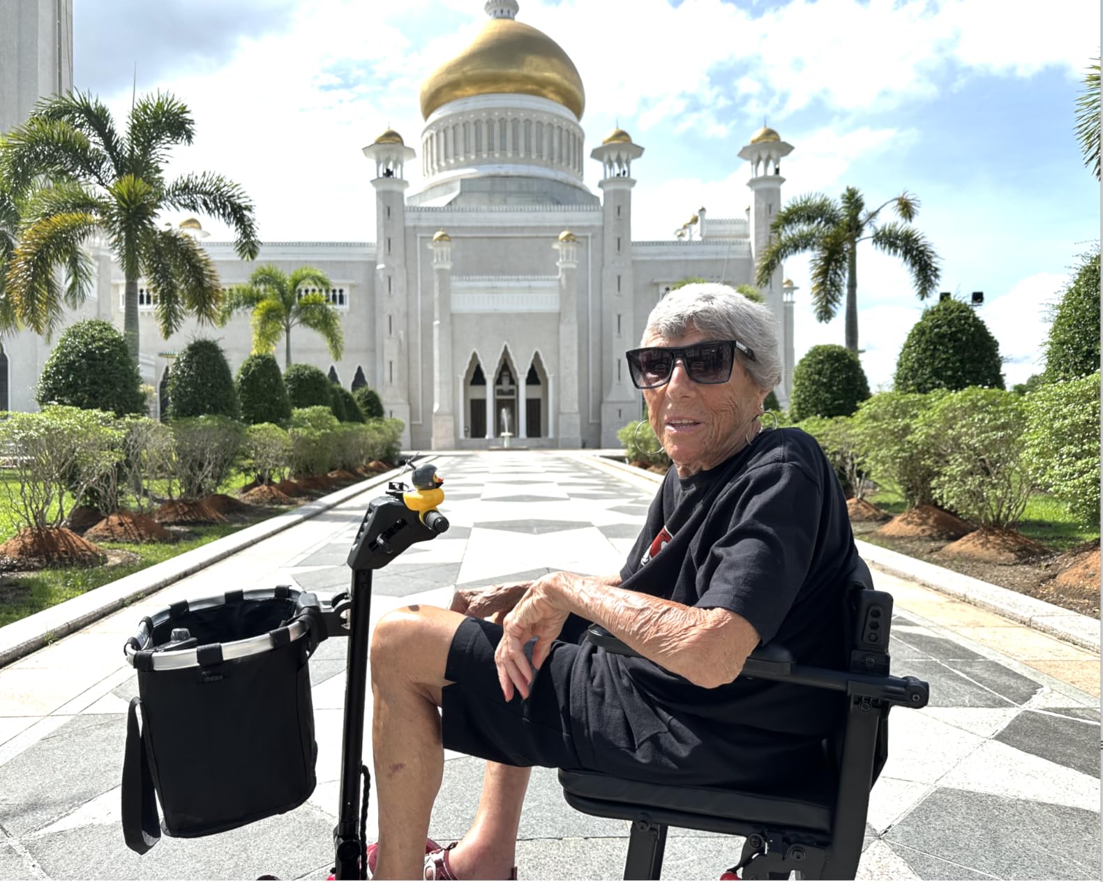Aotedor Ultra Lightweight Mobility Scooter for Adults, 36 lbs Foldable Electric Scooter with Dual Lithium Batteries, 22 Miles Range Portable Travel Scooter for Seniors, Airline Approved customer photo 1