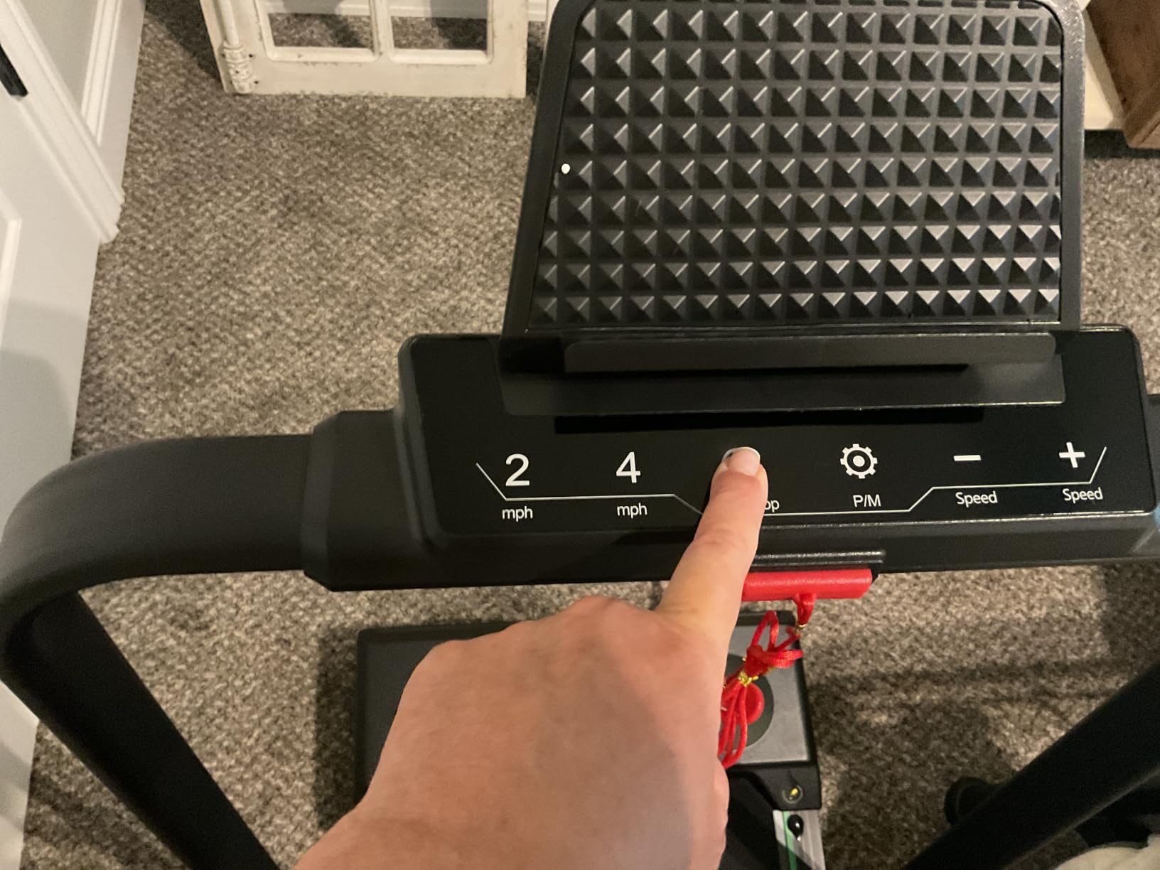 5 in 1 Foldable Treadmill, 7.5 MPH Treadmills for Home with App Compatible, Treadmill with 10% Incline, 3.0HP Brushless Drive, Remote Control and LED Display, 12 HIIT Programs, 400 LBS Capacity customer photo 1