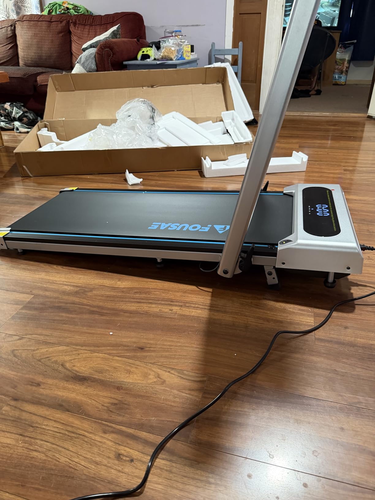 5 in 1 Foldable Treadmill, 7.5 MPH Treadmills for Home with App Compatible, Treadmill with 10% Incline, 3.0HP Brushless Drive, Remote Control and LED Display, 12 HIIT Programs, 400 LBS Capacity customer photo 2