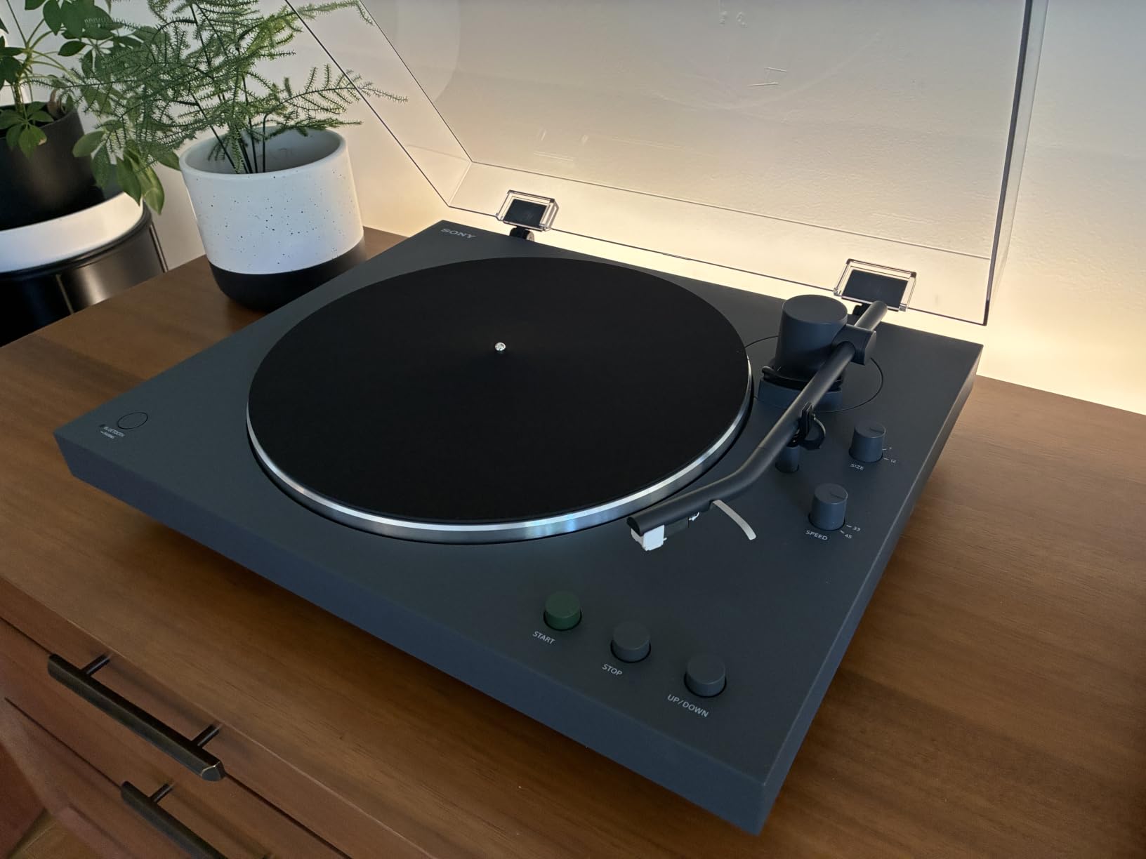 Sony PS-LX3BT Wireless Bluetooth Turntable with Full Auto Playback | Vinyl Record Player, Fully Automatic Belt Drive, Built-in Phono EQ, Wired & Wireless Connection, Transparent Dust Cover customer photo 1