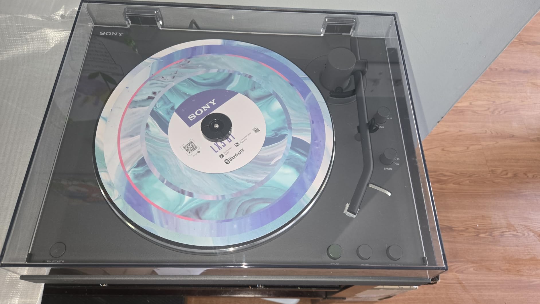 Sony PS-LX3BT Wireless Bluetooth Turntable with Full Auto Playback | Vinyl Record Player, Fully Automatic Belt Drive, Built-in Phono EQ, Wired & Wireless Connection, Transparent Dust Cover customer photo 2