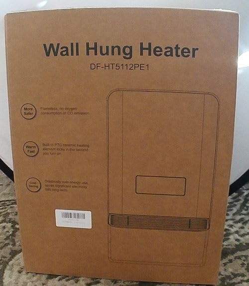 Space Heater Wall Heater for Indoor Use, 1500W Bathroom Wall Mounted Space Heater with Towel Warmer, IP24 Splash Proof Electric Heater, Remote Control, 24H Timer for Bathroom, Bedroom, Office customer photo 1