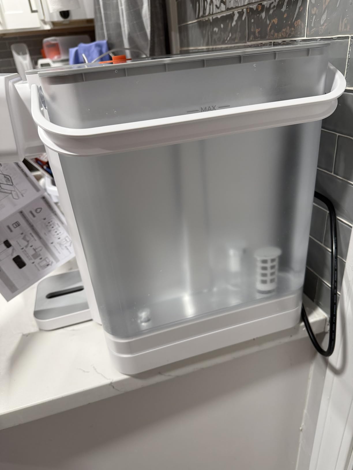 Waterdrop CT01 Countertop Water Filter System, Hot and Cold Water Dispenser | 6-Stage Filtration, 5 Temperature, Instant Hot and Cold Water, Touchscreen Control, White customer photo 2