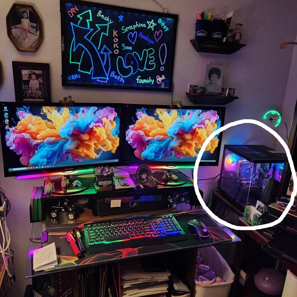 ZER-LON Prebuilt Gaming PC Desktop, Core I5 up to 3.6 GHz, RX 550 4GB GDDR5, 16GB RAM, 512GB SSD, WiFi, RGB Fan, Windows 11 Home, Tower Computer for Game, Office and Study customer photo 1