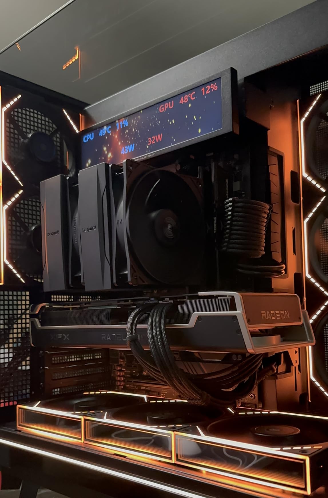 Thermalright A70 Vision ATX Gaming case |Three Sides Without Stands, Panoramic Glass Panel |8 Fan Slots |Tower-Style Computer case |Equipped with Type-C Interface |Comes with a 9.16-inch LCD Display customer photo 1