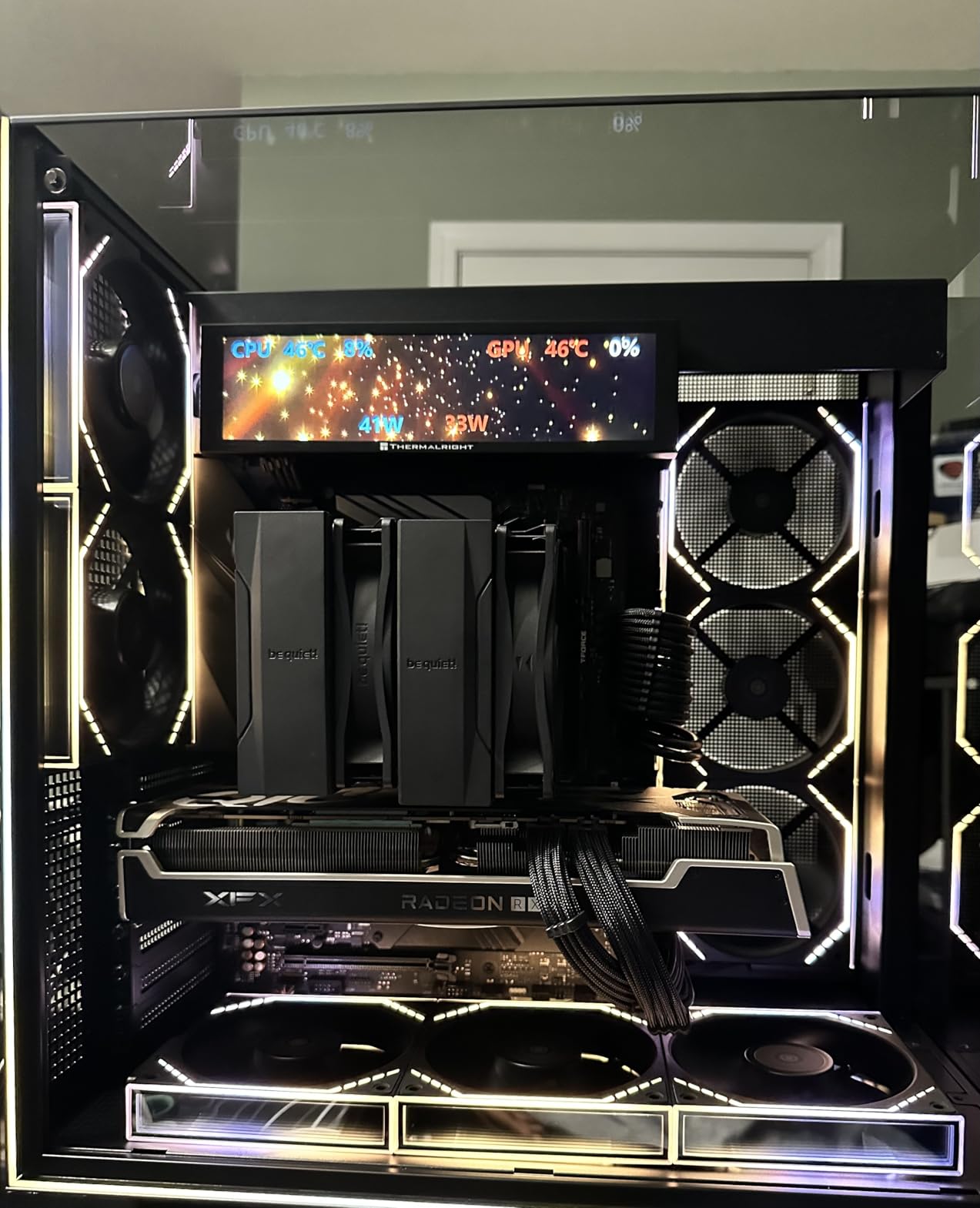 Thermalright A70 Vision ATX Gaming case |Three Sides Without Stands, Panoramic Glass Panel |8 Fan Slots |Tower-Style Computer case |Equipped with Type-C Interface |Comes with a 9.16-inch LCD Display customer photo 2