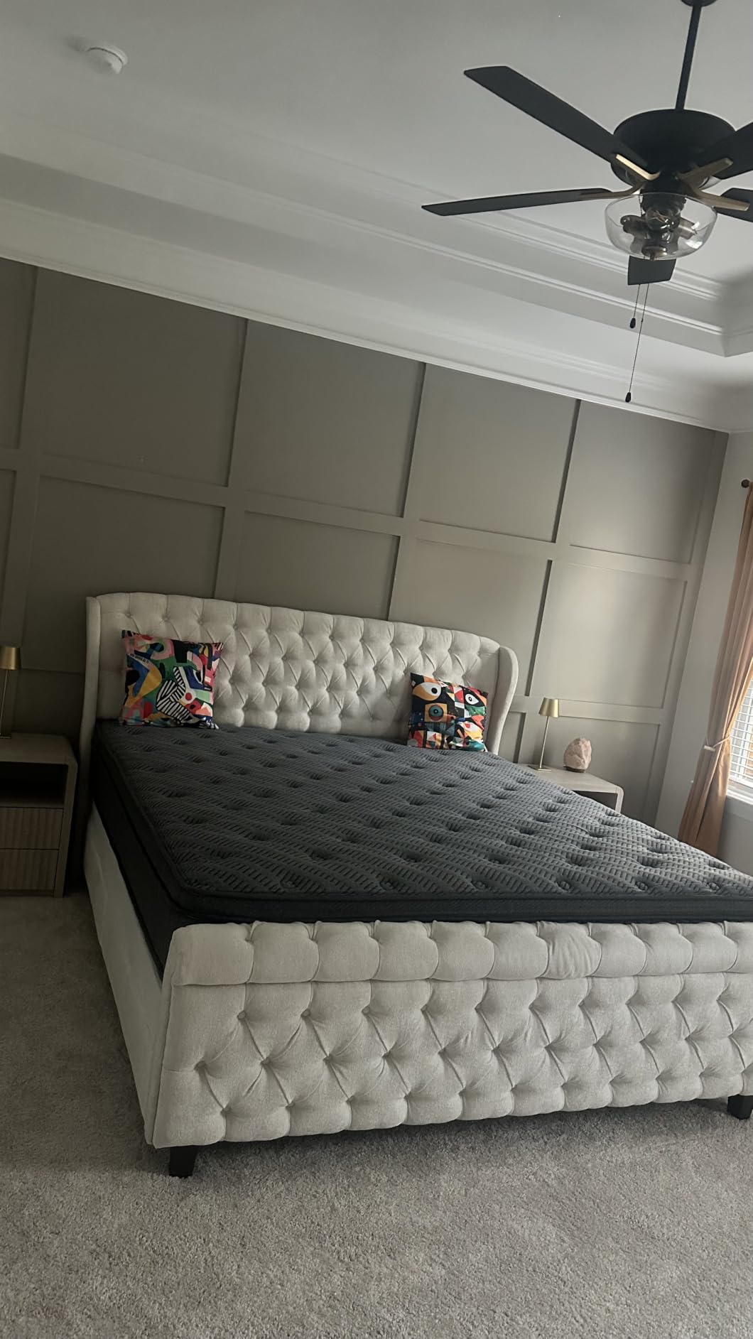 inight Queen Mattress, 12 Inch Firm Hybrid, Heavy-Duty Cooling Foam Coil | Firm, heavy-duty support. Sag-resistant pocket coils and cooling foam keep you lifted, prevent sinking, and align the spine customer photo 2