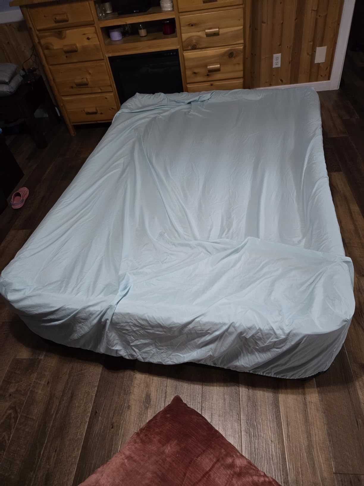 VOSSER Air Mattress Queen with Built-in Pump, 18 inches Raised Inflatable Blow Up Mattress customer photo 2