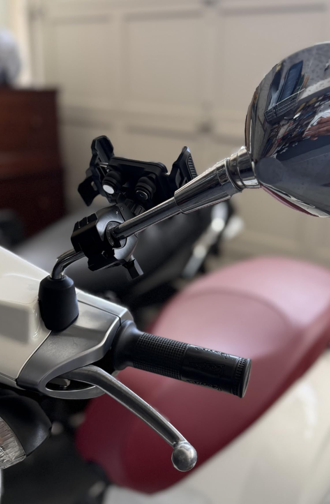 Lamicall Motorcycle Bike Phone Mount with Upgrade Vibration Dampener | Camera Friendly, for 6-7.2