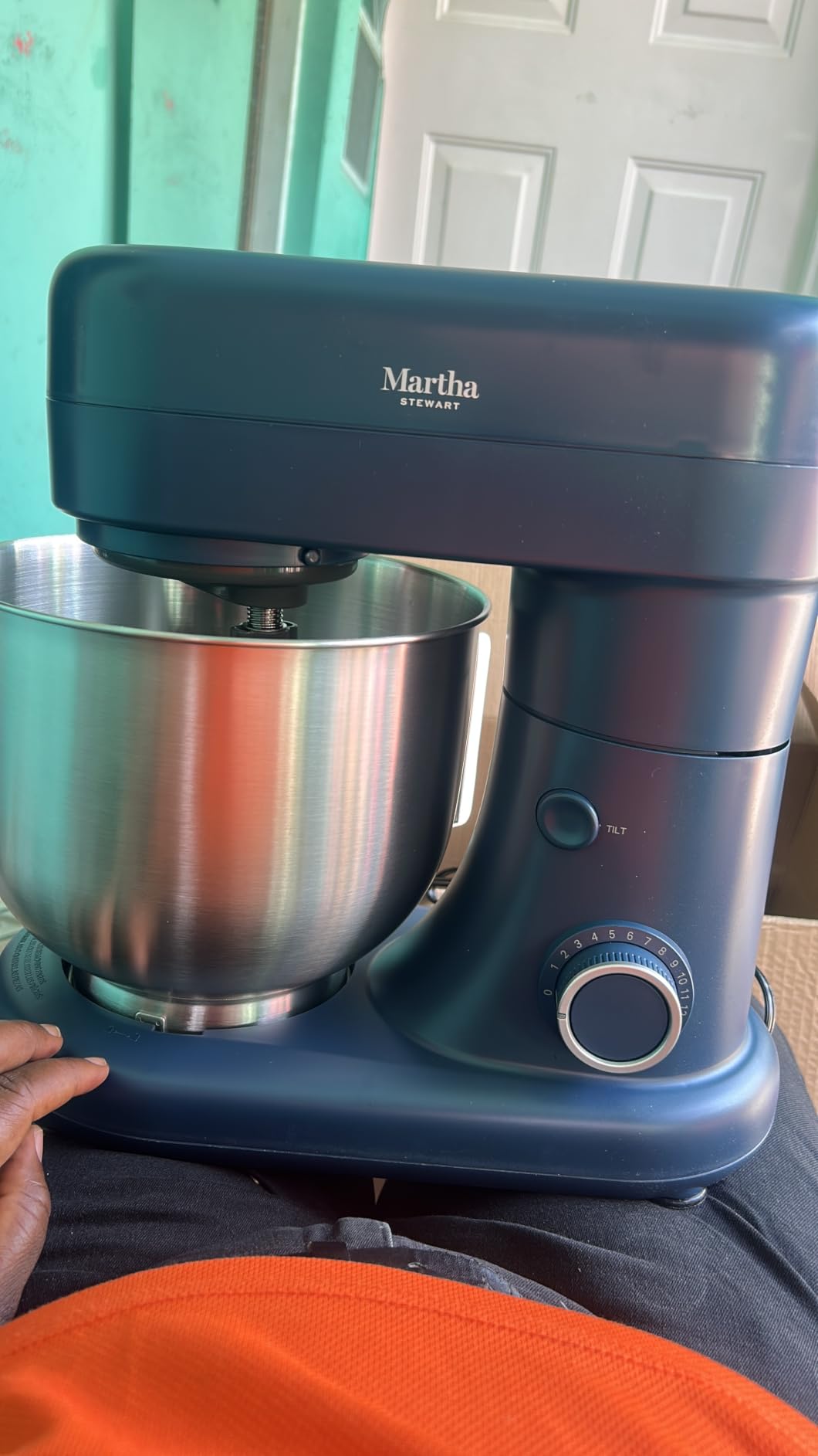 Martha Stewart 5.3QT Tilt Head Stand Mixer, 12 Speeds, Stainless Steel Bowl | Dough Hook, Stainless Whisk, Beater, Removable Splash Shield, Bread, Cake & Whipping, Electric Kitchen Mixer, Caviar Gray customer photo 1
