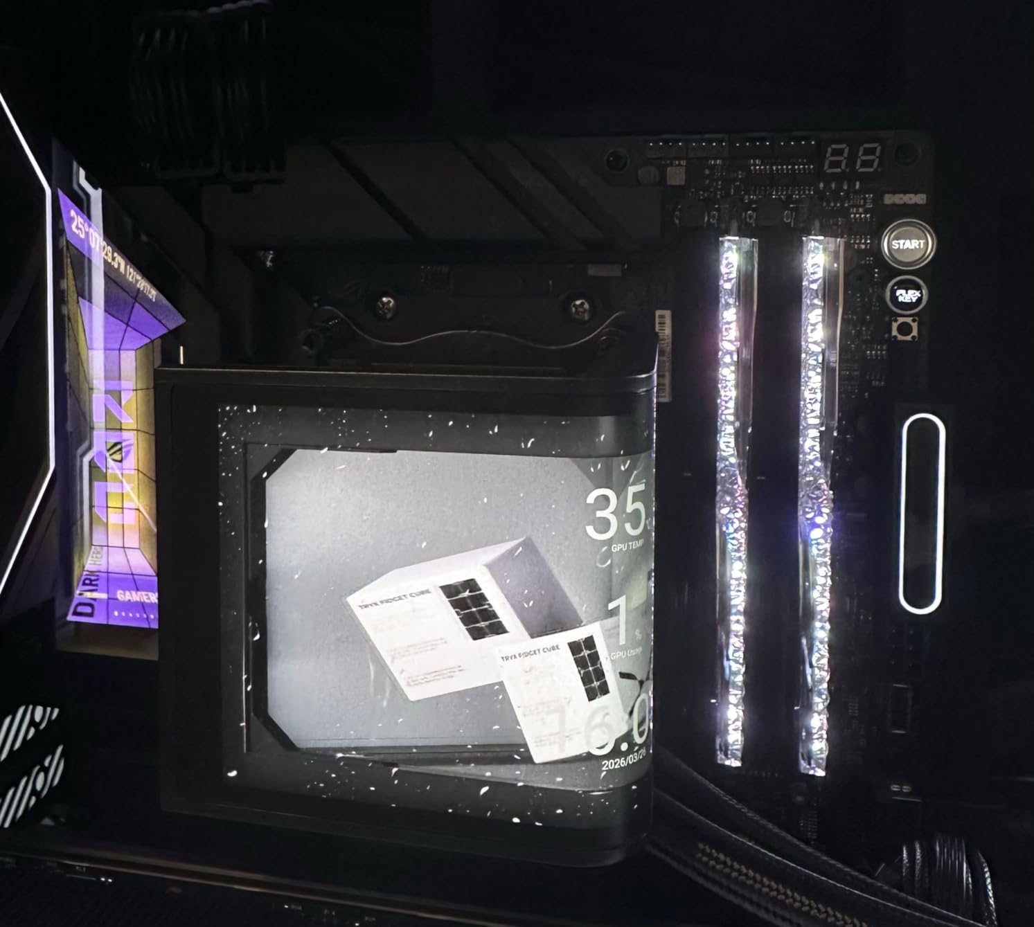 ROG Crosshair X870E Dark Hero AM5 ATX Motherboard, DDR5, DIMM Fit, WiFi 7, 10Gb & 5Gb LAN, PCIe 5.0, 5X M.2, 2X USB4, AIO Q-Connector customer photo 1