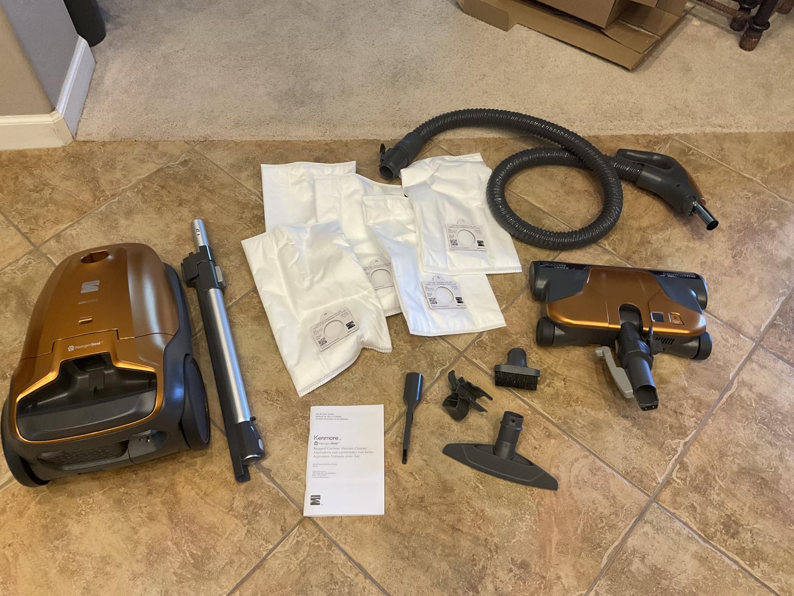 Kenmore BC4039 600 Series Pet Friendly Bagged Canister Vacuum with POP-N-GO, Pet PowerMate, Hair Eliminator Brushroll, HEPA Filter, Performance Indicator, Extended Reach and Auto Cord Rewind customer photo 2