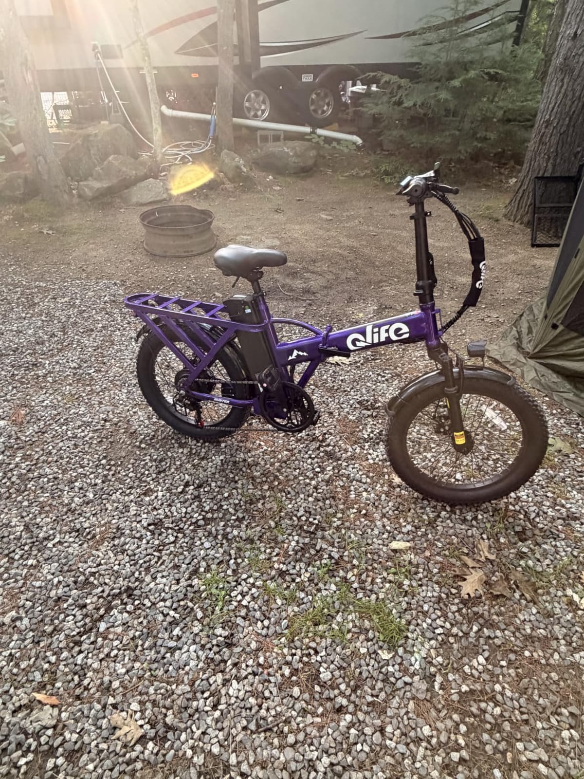 Qlife Hunter/Hunter Plus Foldable Electric Bike, Peak 1200W/1500W Ebike with 48V 13.5Ah/20Ah Battery, 65-90 Miles Range, Heavy-Duty Rear Rack, 20
