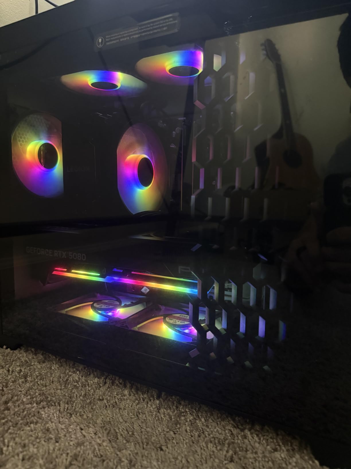 PNY NVIDIA GeForce RTX 5080 Slim Dual-Fan Dual-Slot OC Graphics Card | 16GB GDDR7, SFF-Ready, 256-bit, Boost Speed: 2730 MHz, PCIe 5.0, HDMI/DP 2.1, NVIDIA Blackwell Architecture, DLSS 4.5 customer photo 2