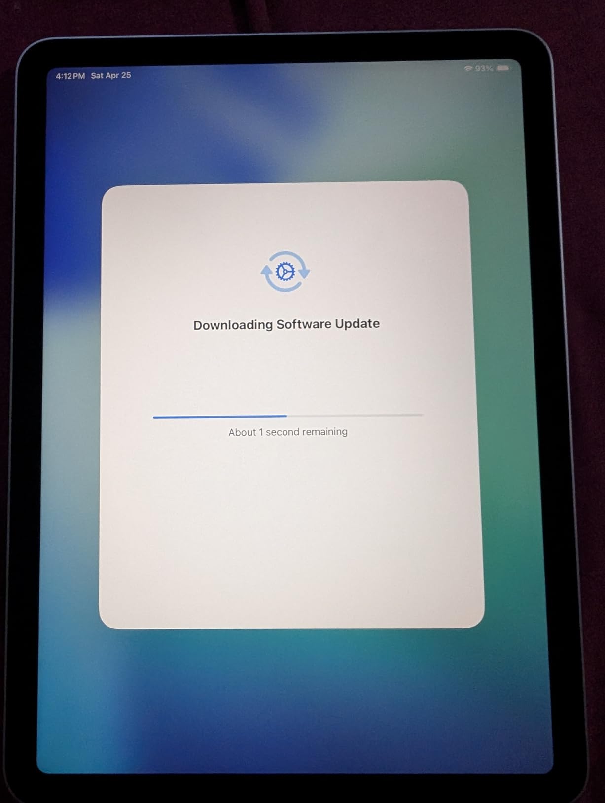 Apple iPad Air 11-inch (M4): Liquid Retina Display, 256GB, 12MP Front/Back Camera, Wi-Fi 7 with Apple N1, Touch ID, All-Day Battery Life - Blue customer photo 2