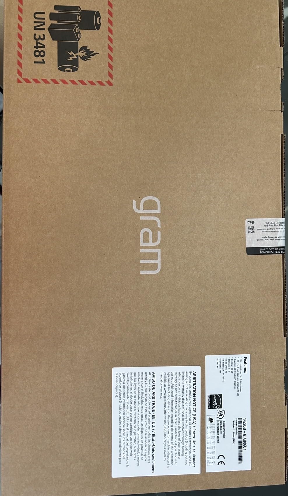 gram 14-inch Thin and Lightweight Dual AI Laptop Computer, Windows 11 Home, Copilot+ PC, Powered by AMD Ryzen AI 5 435 Processor, 32GB RAM, 1TB SSD - Obsidian Black customer photo 1