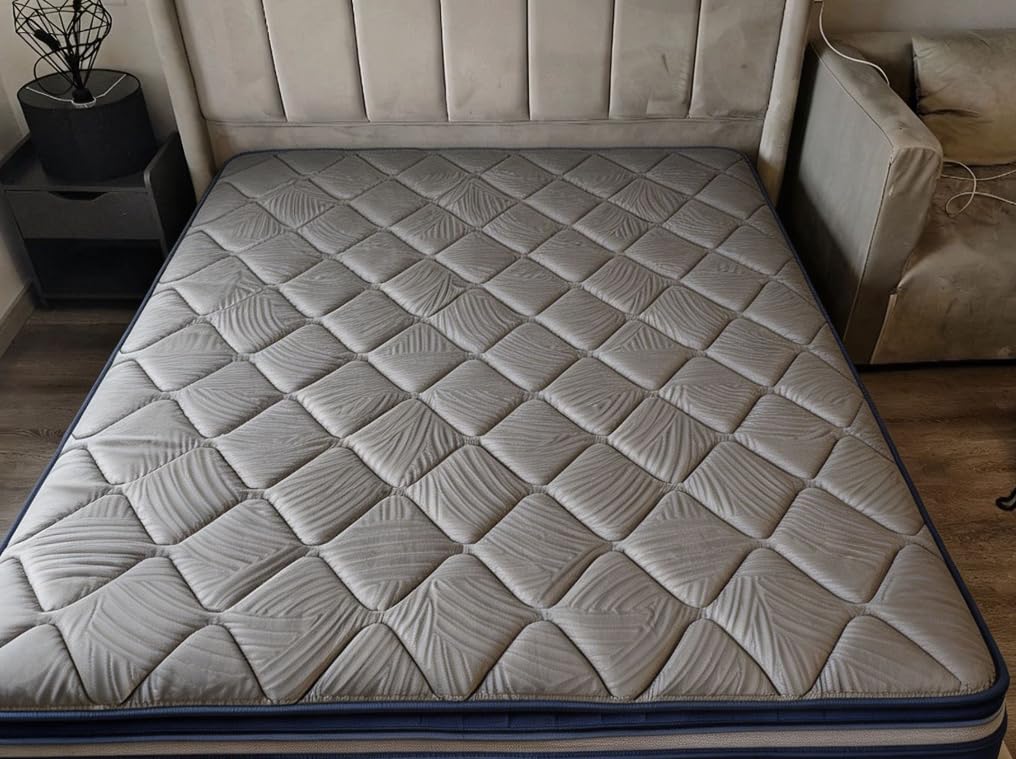 Sweetnight CoolNest Hybrid King Size Mattress 14 Inch, Cooling Pillow Top | Cool Night Sleep for Hot Sleeper, 7-Zone Ergo Support for Pressure Relief, 4 Stage Cool Enhanced Breathability, Medium Firm customer photo 2