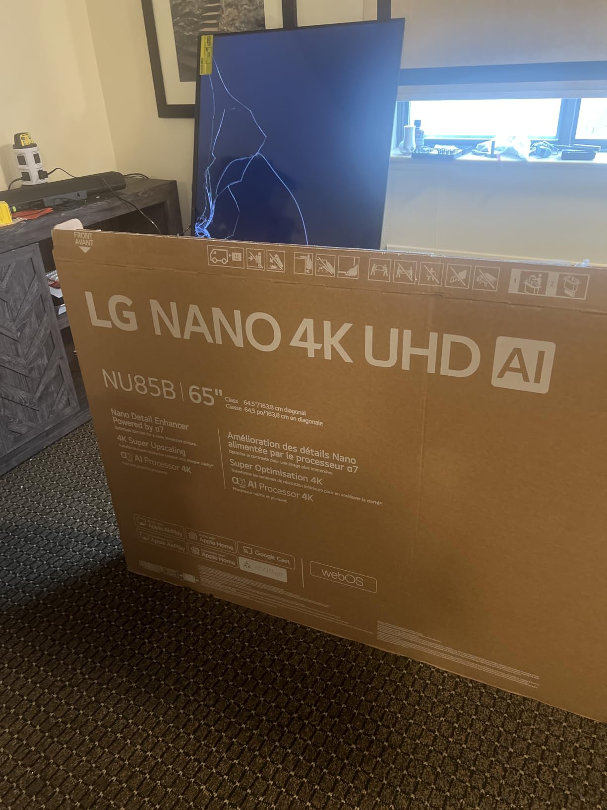 LG 98-Inch Class Nano AI 4K NU85 Series Smart TV w/AI Sound Pro, HDR10, AI 4K Super Upscaling, Filmmaker Mode, Wow Orchestra (98NU850BPUB, 2026) customer photo 2