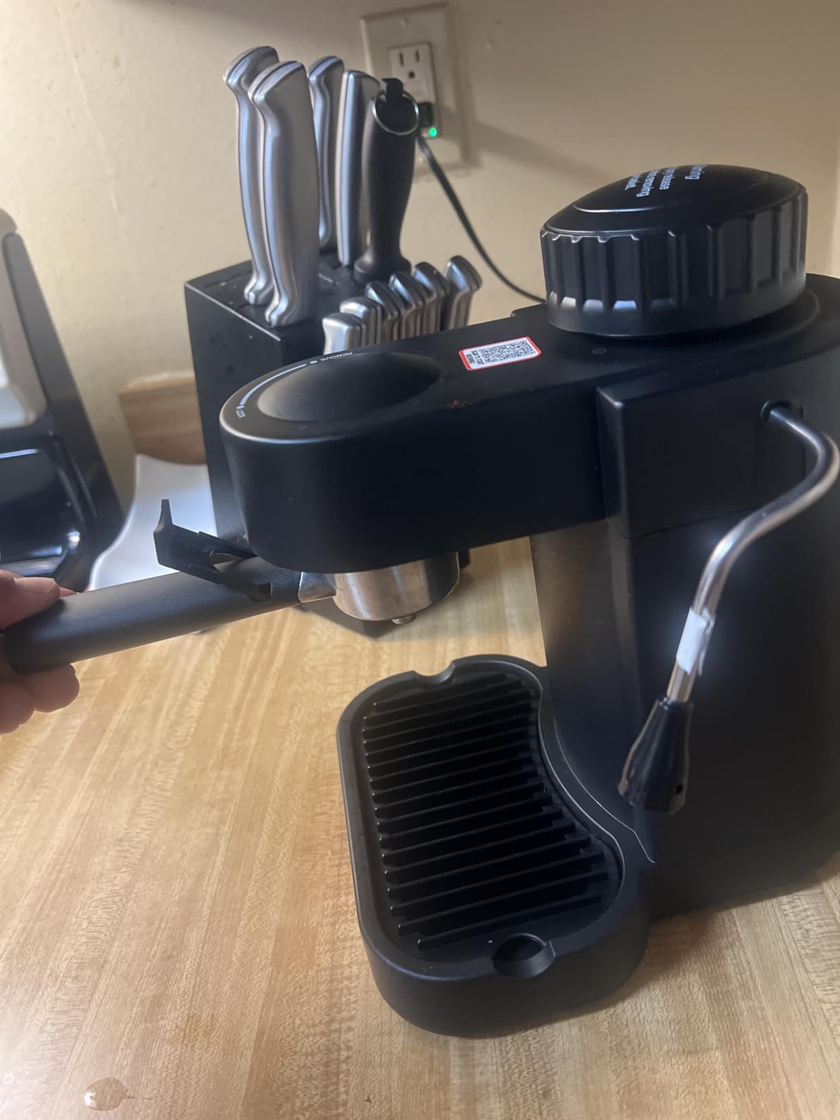 IMUSA 4 Cup Electric Espresso Cappuccino Coffee Maker, Black | Matte Finish, Milk Frother for Creamy Foam, Cappuccino and Latte Preparation, Perfect for Home Baristas customer photo 2