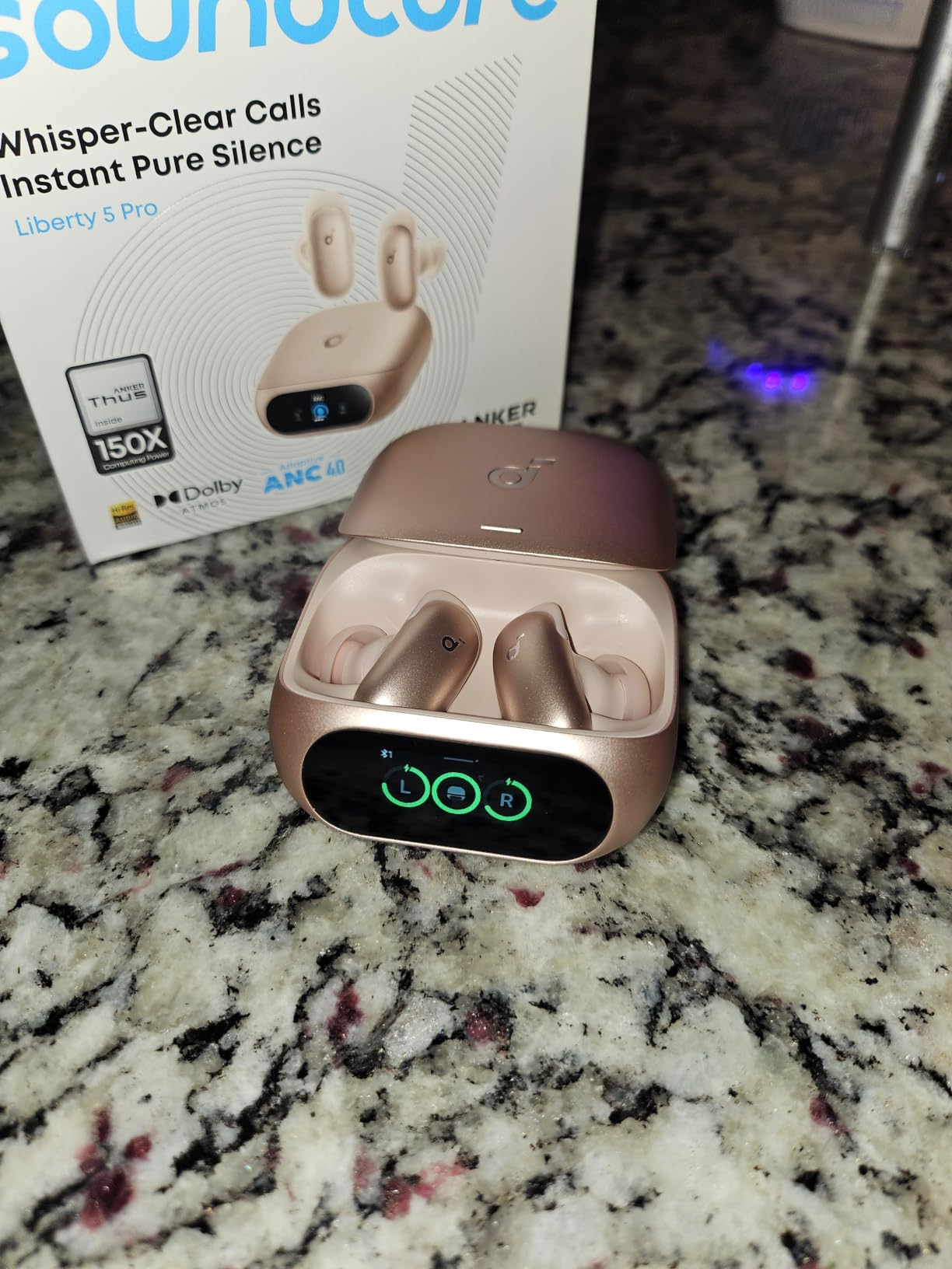 Soundcore Liberty 5 Pro by Anker Noise Cancelling Wireless Earbuds | Anker Thus AI Chip delivers Guinness World Records-certified call quality for crystal-clear calls in noisy environments customer photo 2