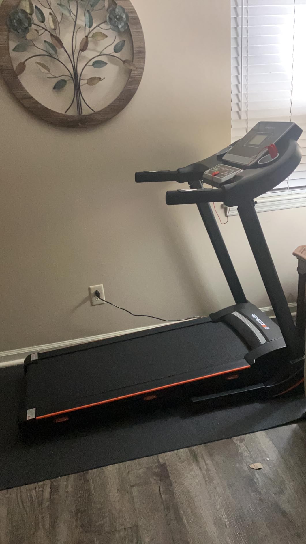 Folding Treadmill for Home with Auto Incline | compact, 300LBS, Bluetooth speaker, low noise, pulse monitor, foldable, knee-friendly, cushioned running belt customer photo 1
