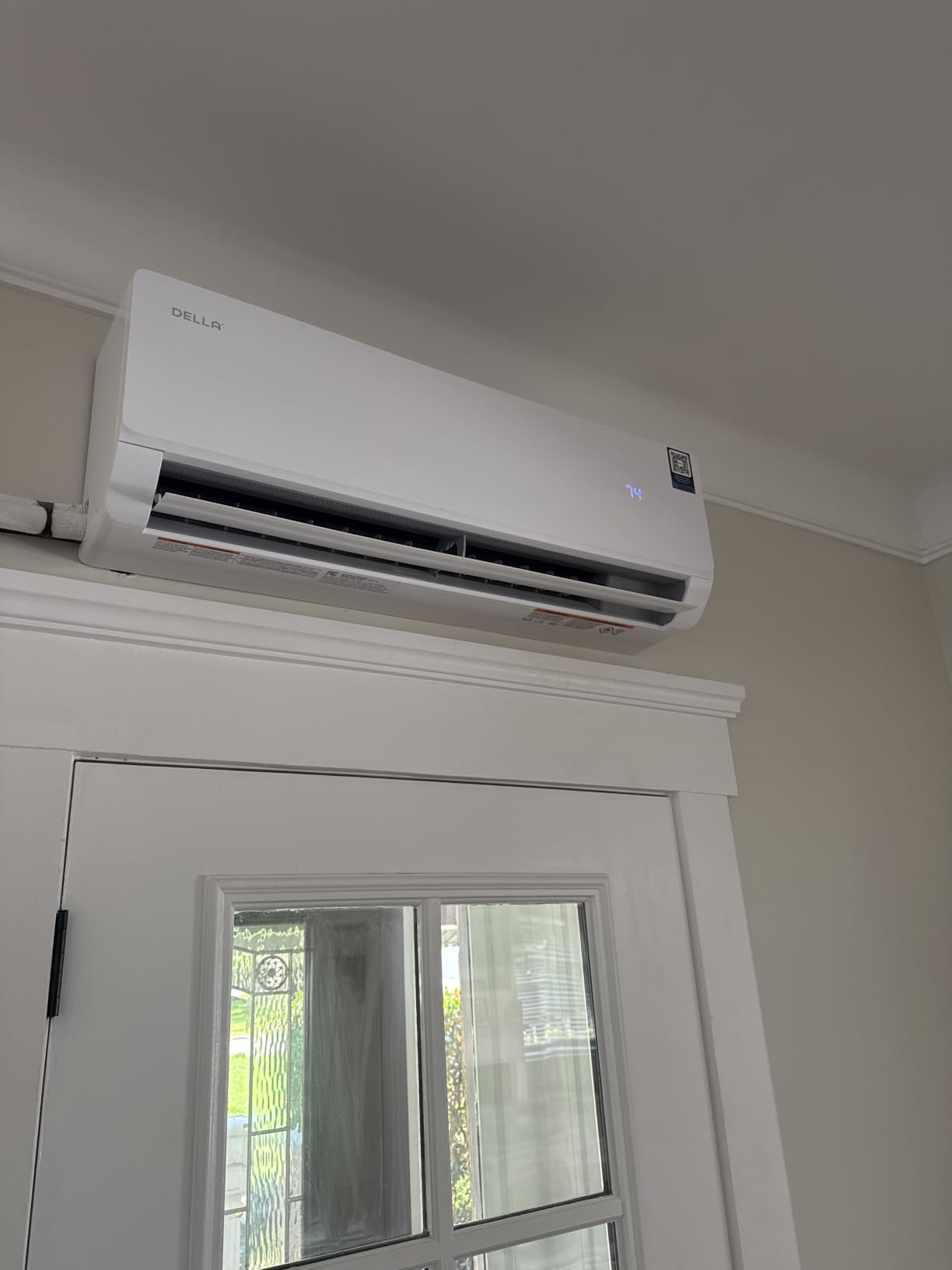 DELLA Vita Series 24000 BTU Mini Split Air Conditioner, Energy Efficient, 20 SEER2 230V, Cools up to 1500 Sq. Ft, 2 Ton Heat Pump, Works with Alexa & Wifi, Ductless Inverter System, Pre-Charged, 16ft Kit customer photo 1