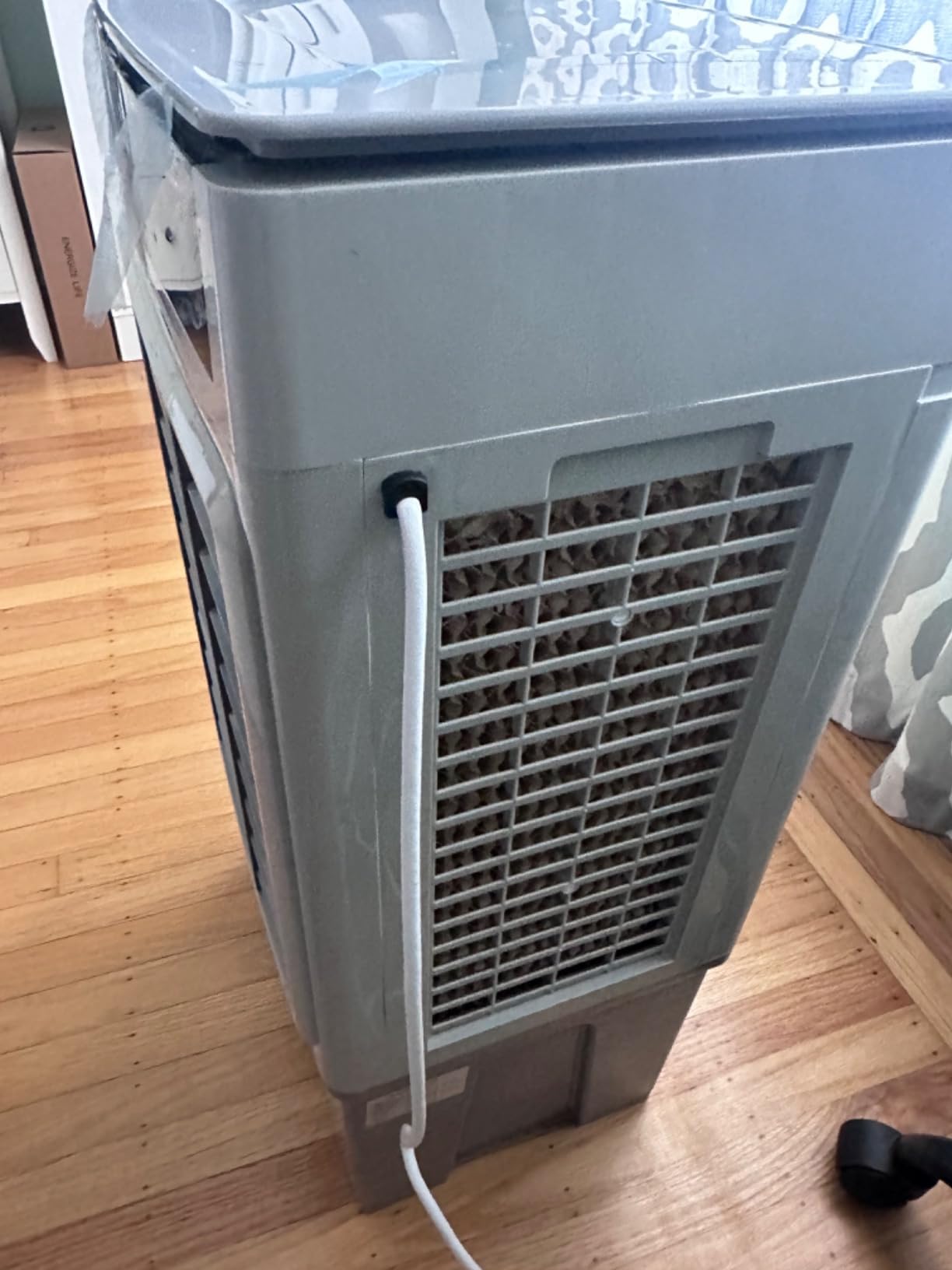 Swamp Cooler, 3600CFM Evaporative Cooler with 8 Gal Water Tank, 3 in 1 Portable Air Conditioners for Room No Window, 100° Swing, Remote, 7H Timer, 4 Ice Box for Home, Garage, Large, Outdoor, White customer photo 2