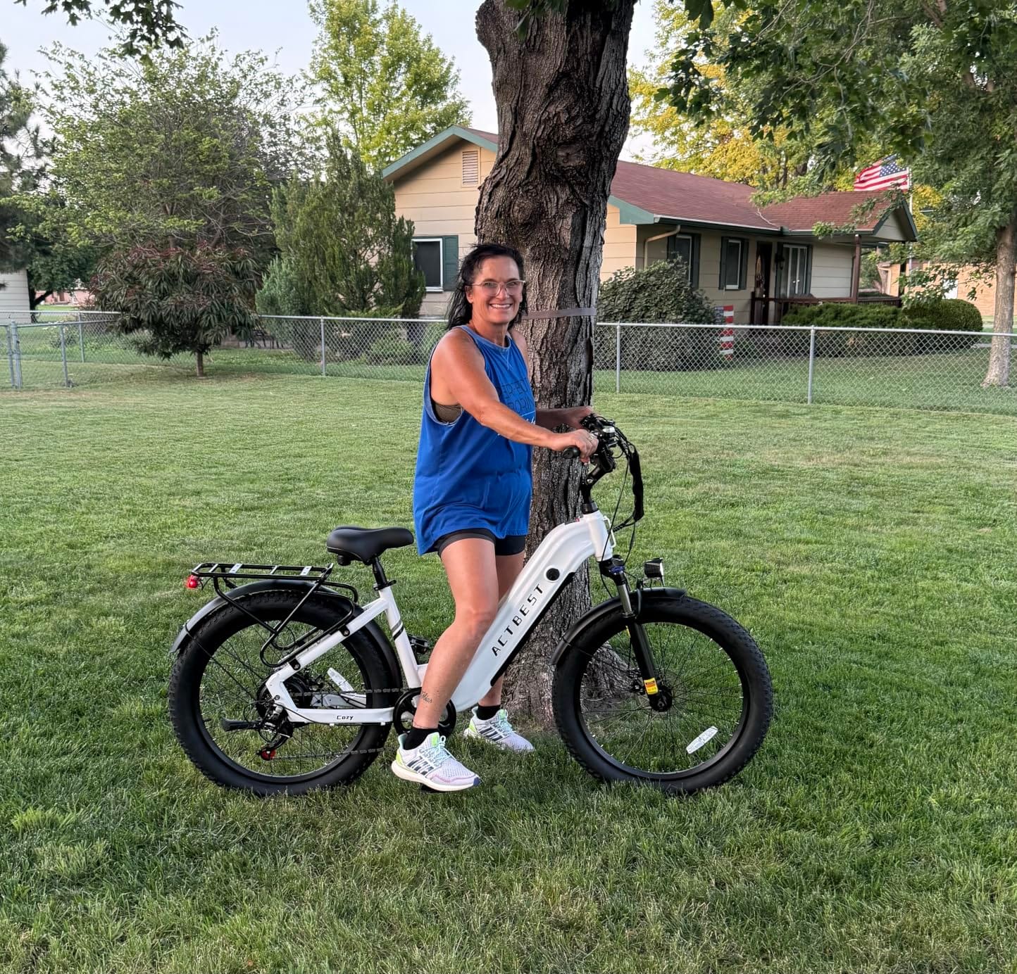 ACTBEST Cozy Electric Bike for Adults, 1800W Peak Motor, 24