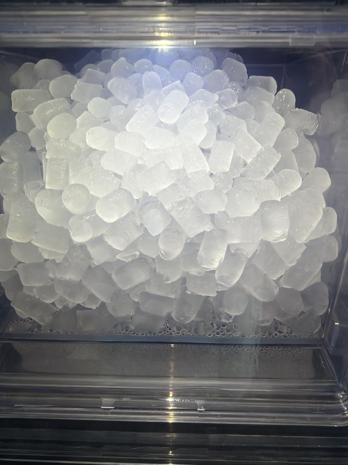 GE Profile Opal Mini Nugget Ice Maker, Portable Countertop Pellet Ice Machine, Soft Chewable Ice, 36 lbs Per Day, Top Fill Water Reservoir, 2 lb Bin, 6 Pack Descaler & Scoop Included, Stone Grey customer photo 1