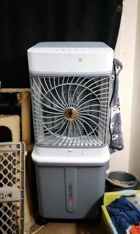 Evaporative Air Cooler, 2026 Upgraded Swamp Cooler with 10 Gallon WaterTank | Portable Air Conditioners, Windowless Portable AC Unit customer photo 2