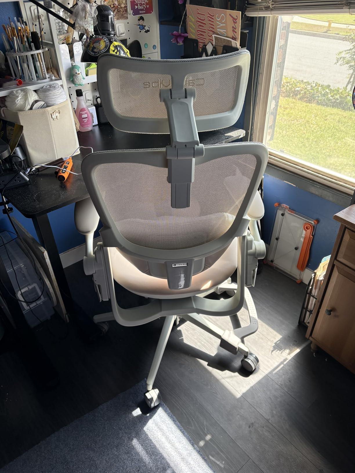 CabLady S2 Petite Office Chair for Women & Small Frames | 330lb Capacity, 4D Adjustable Lumbar/Headrest, Flip-Up Arms & Footrest, Ergonomic Desk Chair customer photo 2