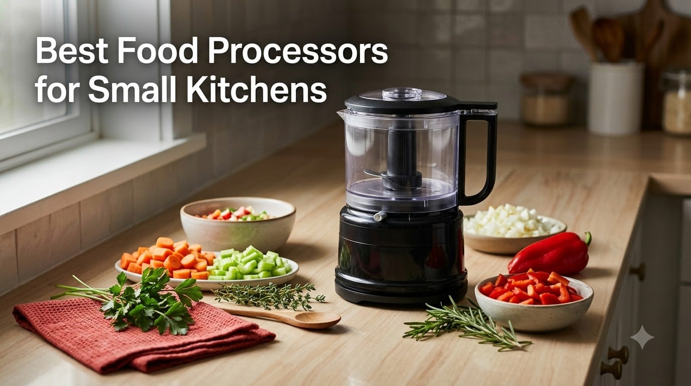 8 Best Food Processors for Small Kitchens (August 2026) Tested & Reviewed