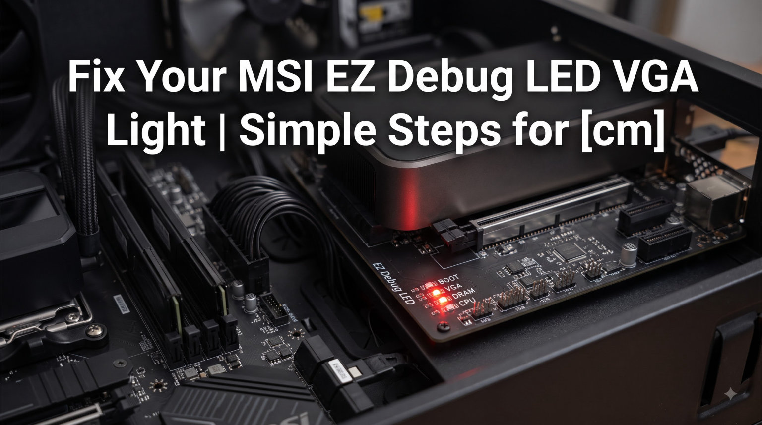 Fix Your MSI EZ Debug LED VGA Light | Simple Steps for May 2026