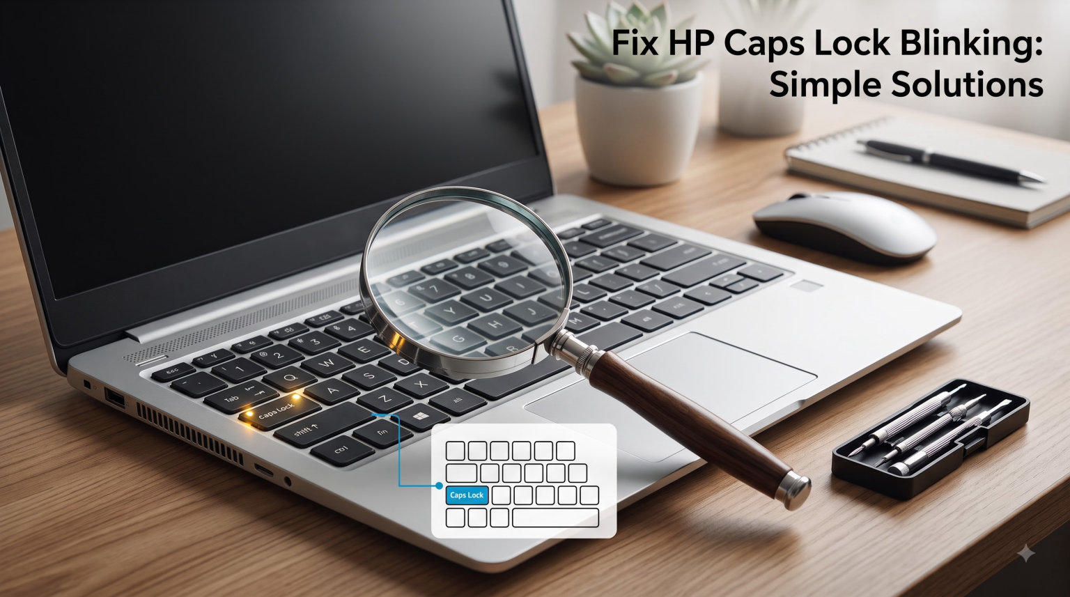 How to Fix HP Caps Lock Blinking (August 2026): Simple Solutions