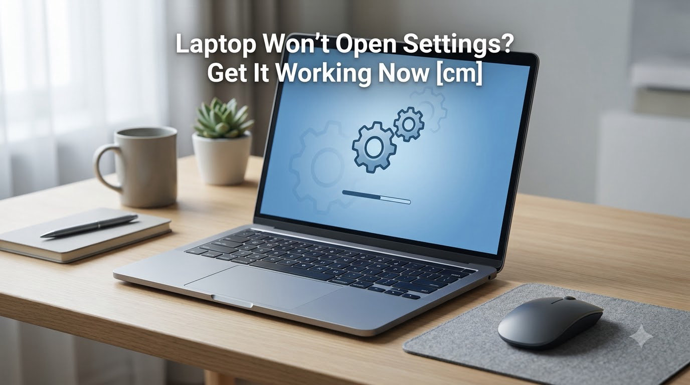 Laptop Won’t Open Settings? Get It Working Now