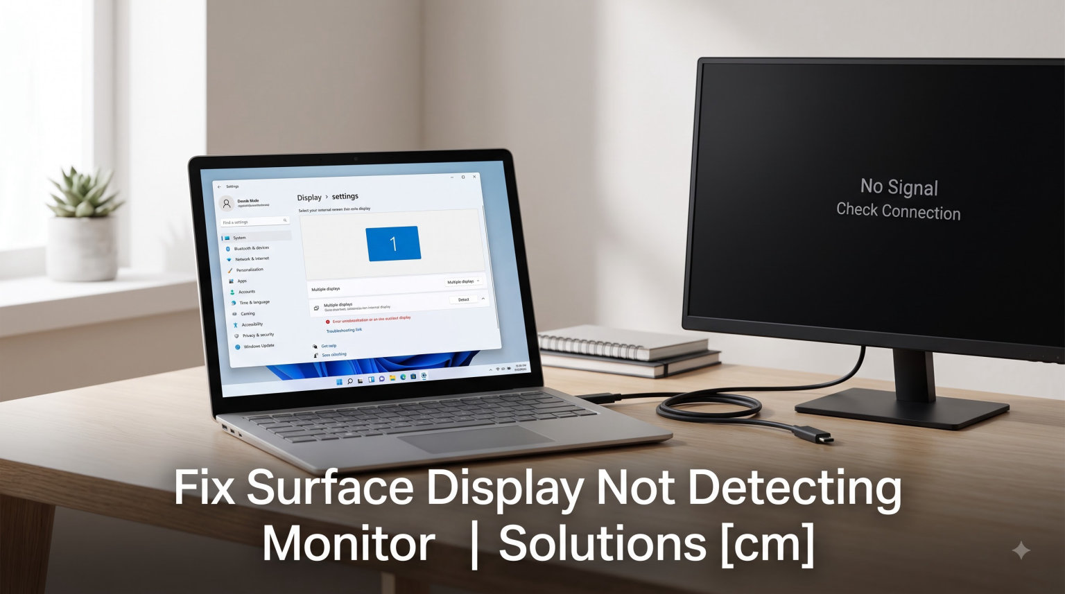 Fix Surface Display Not Detecting Monitor (August 2026) Solutions