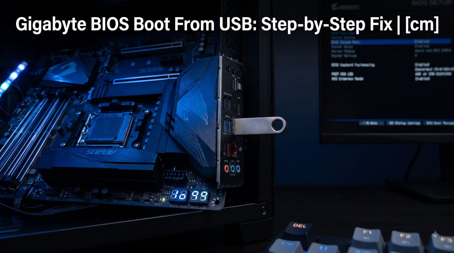 Gigabyte BIOS Boot From USB: Step-by-Step Fix (August 2026)
