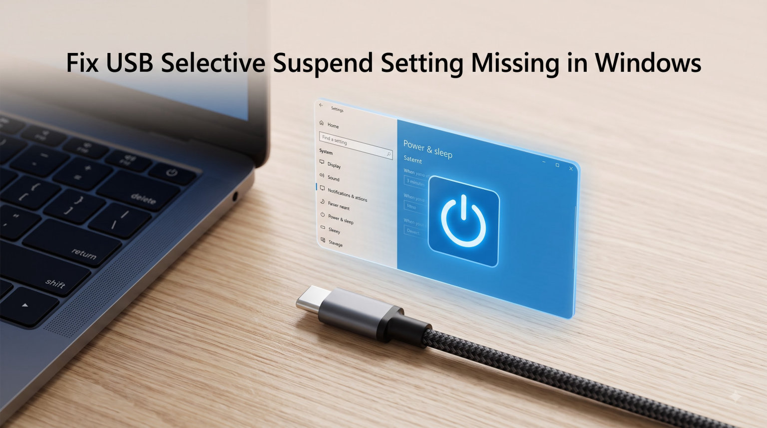Fix USB Selective Suspend Setting Missing in Windows (August 2026)