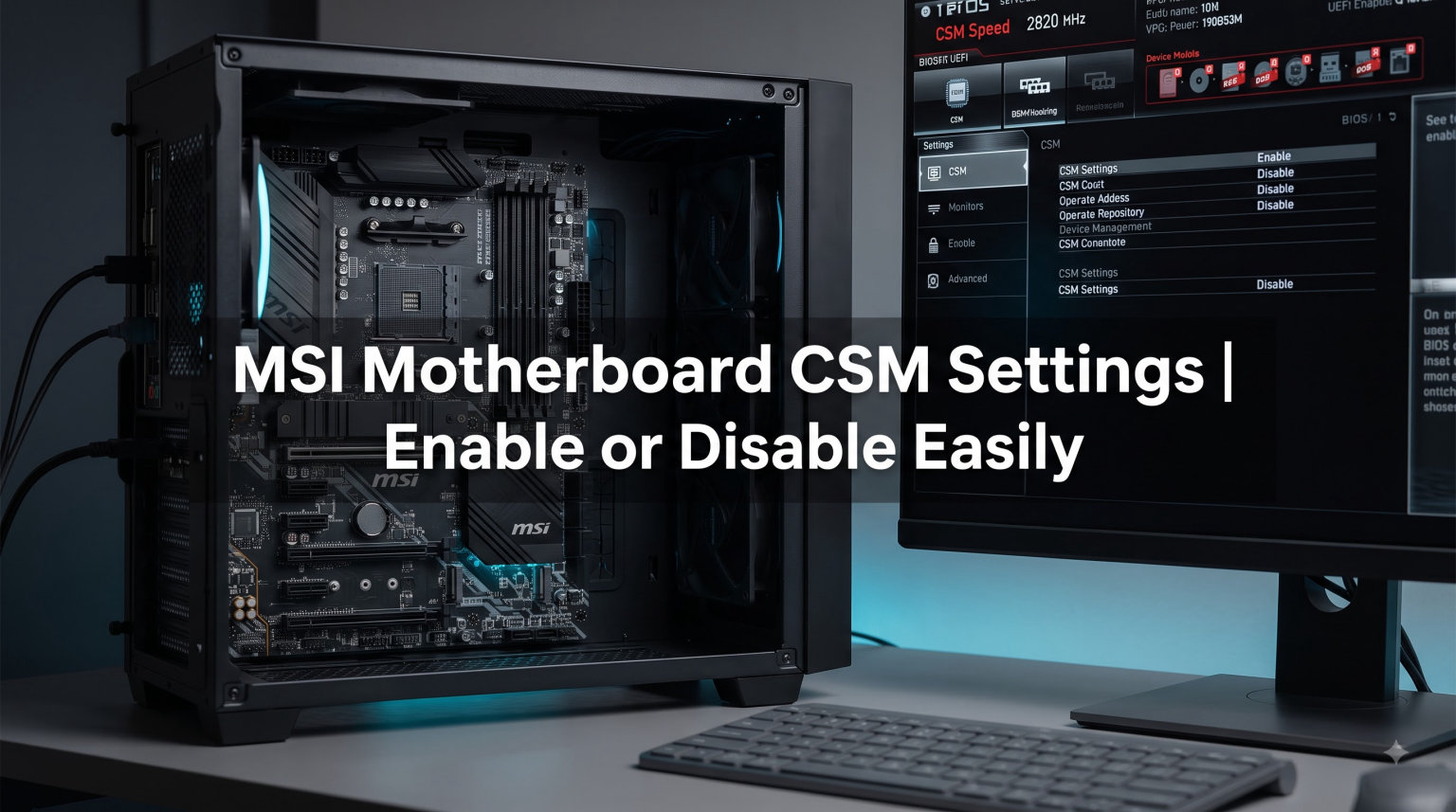 MSI Motherboard CSM Settings (August 2026): Complete Guide