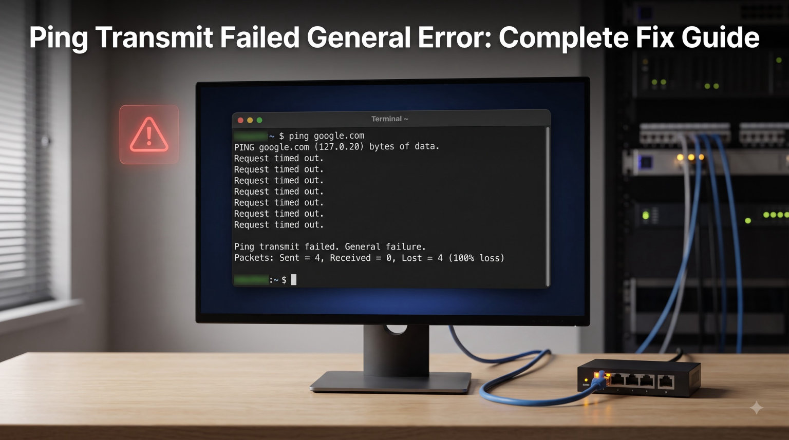 Ping Transmit Failed General Error: Fix Guide (August 2026)
