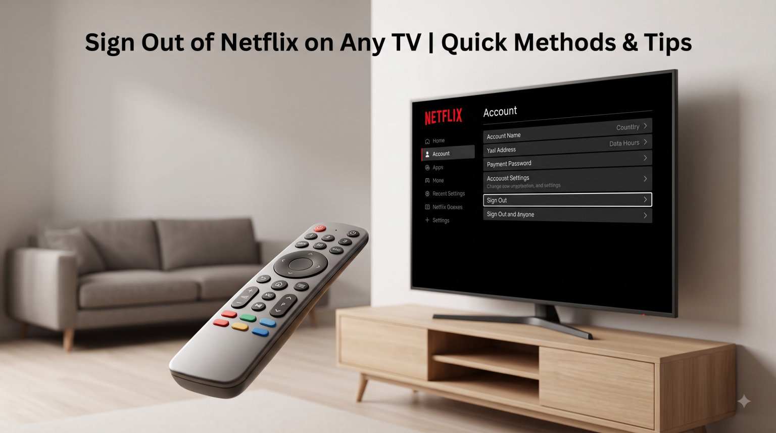 How to Sign Out of Netflix on Any TV (August 2026)